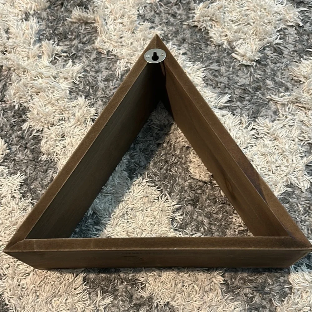 Hobby Lobby Brown Triangular Display Shelf Wall Decor